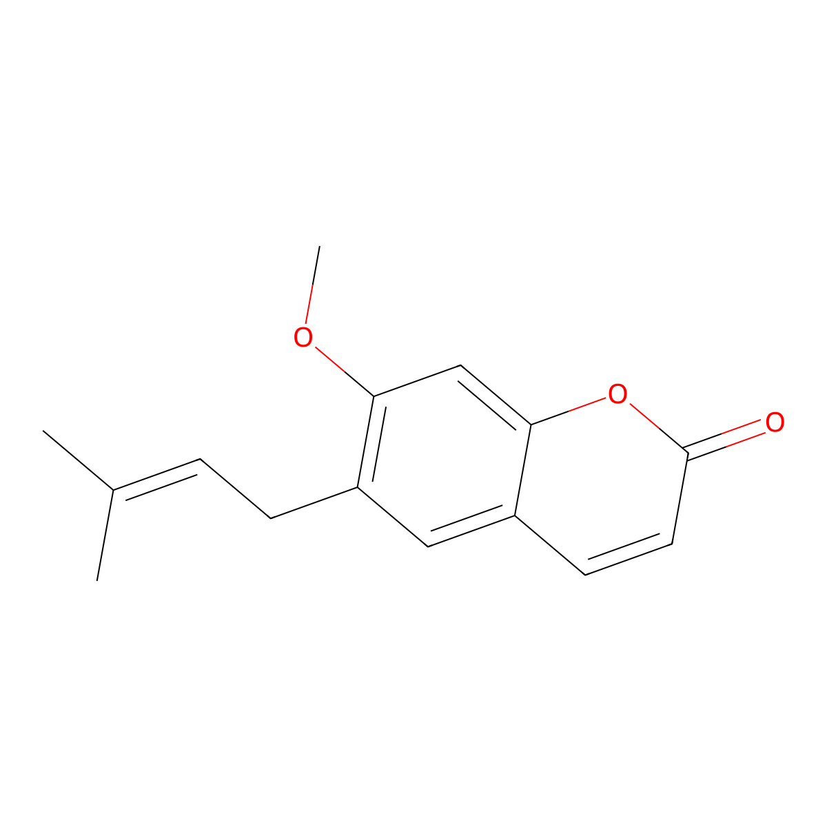 Suberosin molecular structure, CAS 581-31-7