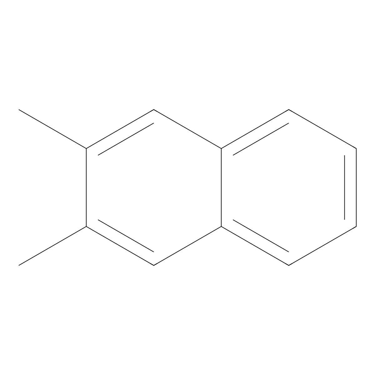 2,3-Dimethylnaphthalene molecular structure, CAS 581-40-8