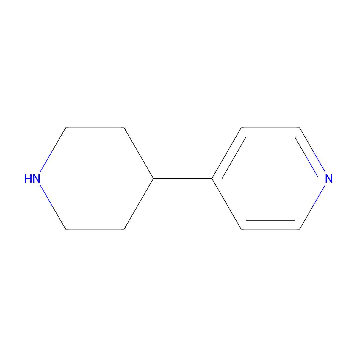4-(4-Piperidyl)pyridine molecular structure, CAS 581-45-3