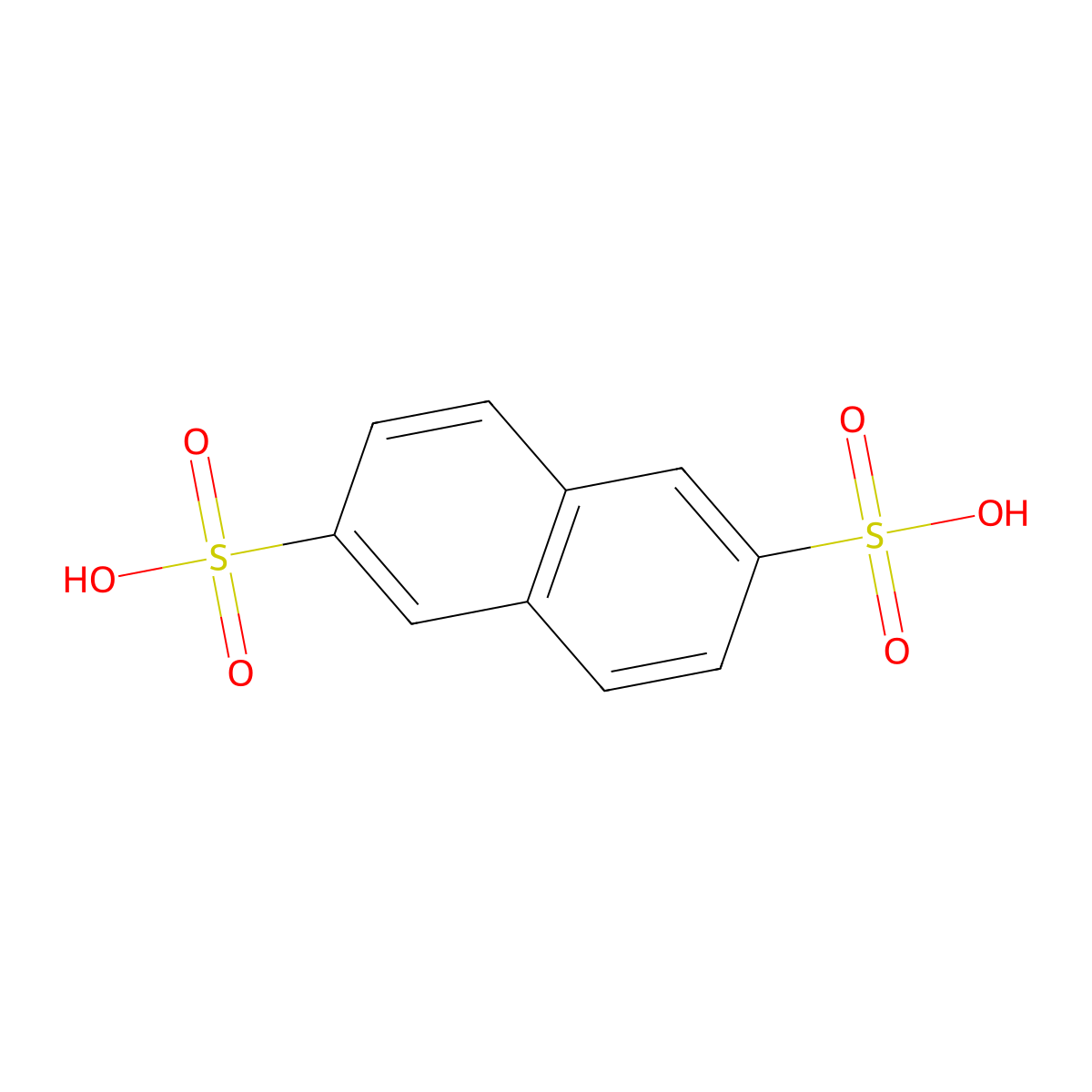 2,6-Naphthalenedisulfonic acid molecular structure, CAS 581-75-9