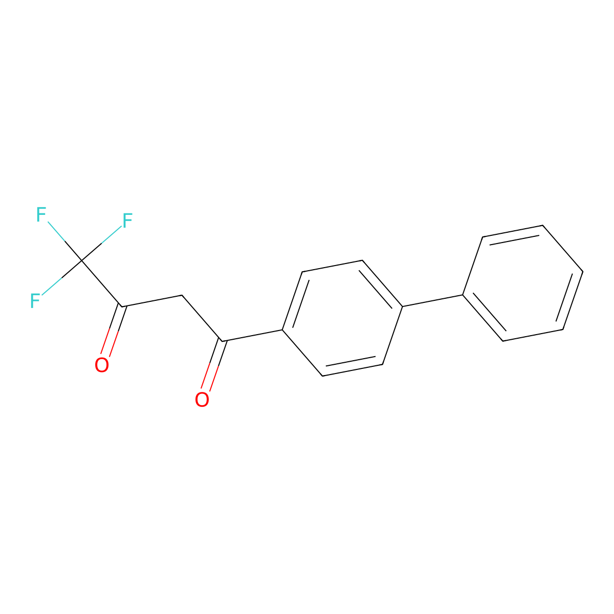 1-(1,1'-Biphenyl)-4-yl-4,4,4-trifluoro-1,3-butanedione molecular structure, CAS 581-83-9