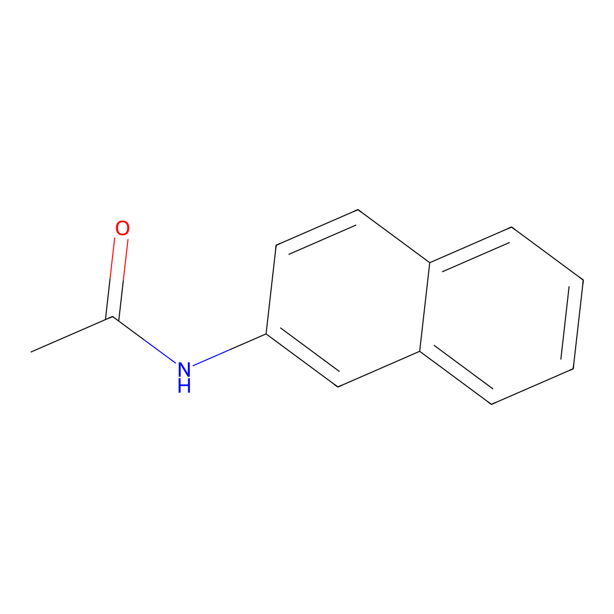 N-2-Naphthalenylacetamide molecular structure, CAS 581-97-5