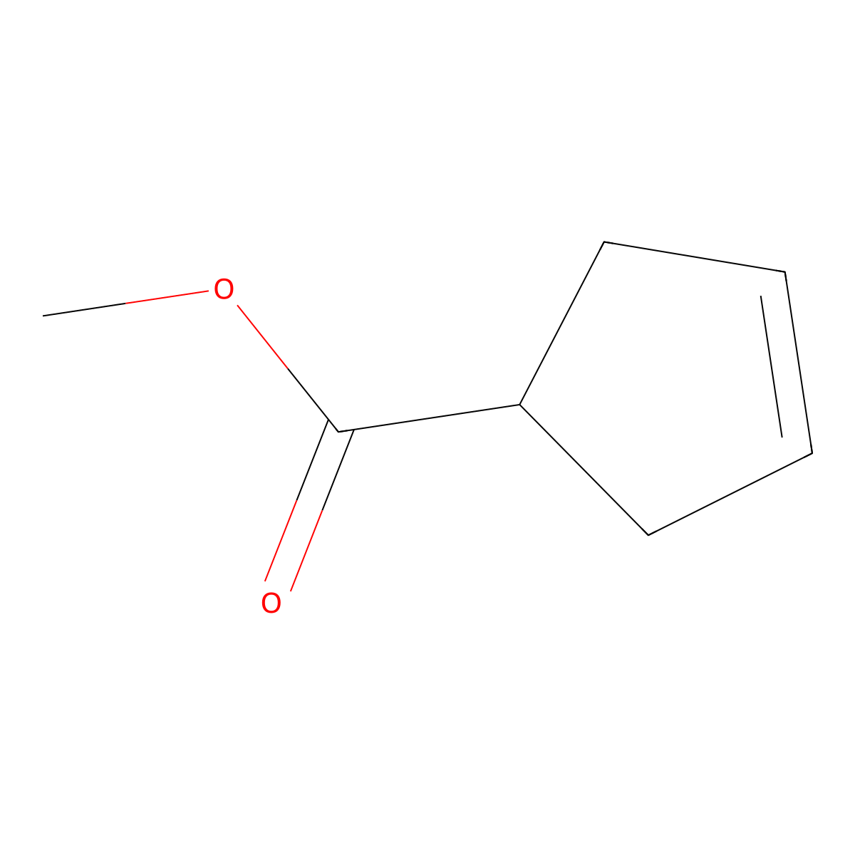 Methyl cyclopent-3-ene-1-carboxylate molecular structure, CAS 58101-60-3
