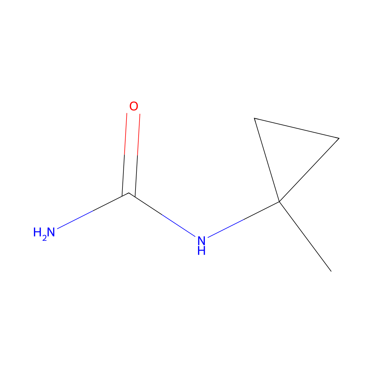 Urea, 1-methylcyclopropyl- molecular structure, CAS 58102-14-0