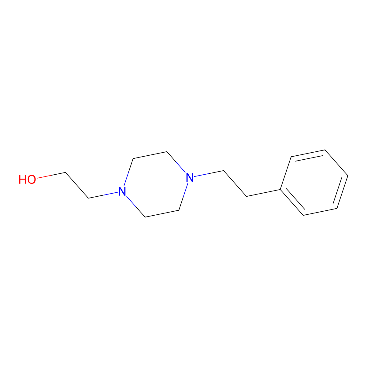 2-[4-(2-Phenylethyl)piperazin-1-yl]ethan-1-ol molecular structure, CAS 58103-25-6