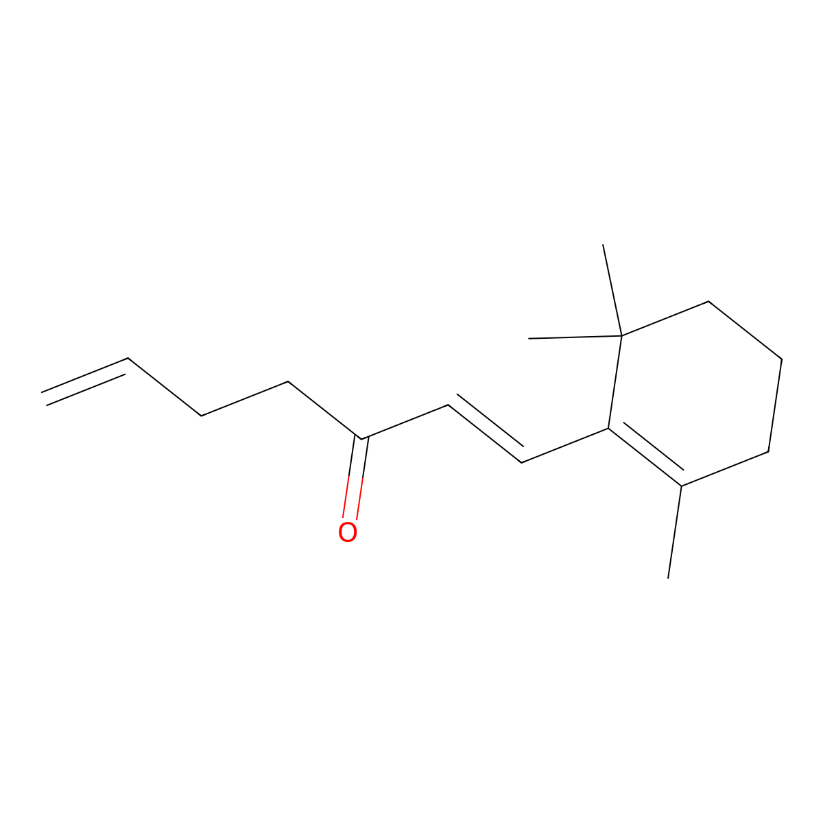 1-(2,6,6-Trimethyl-1-cyclohexen-1-yl)hepta-1,6-dien-3-one molecular structure, CAS 58105-50-3