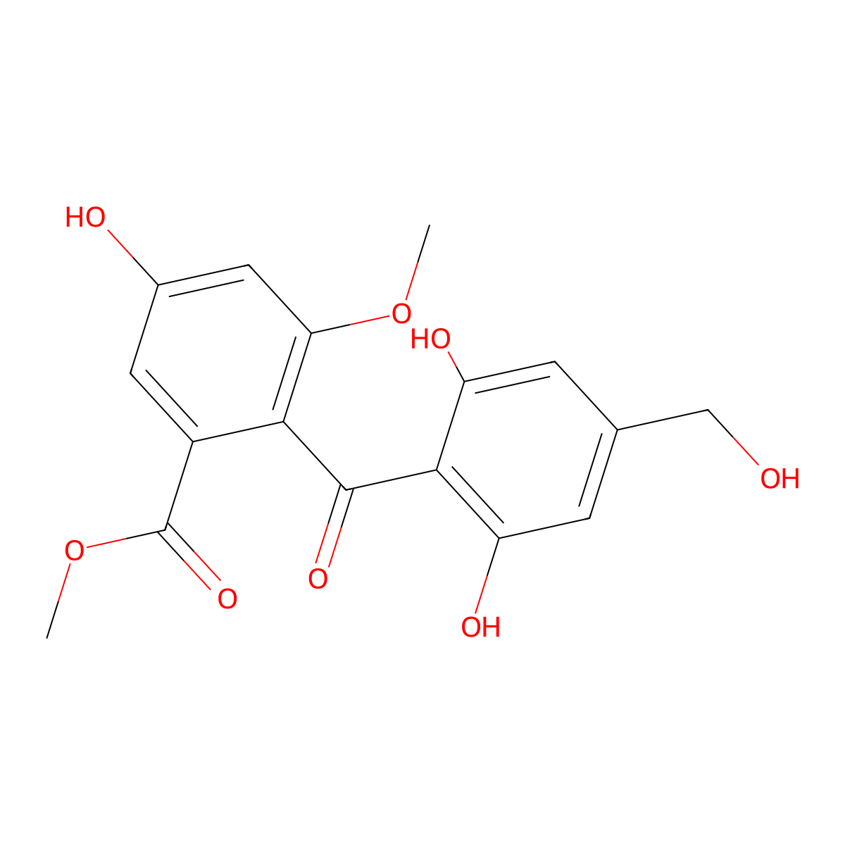 Hydroxysulochrin molecular structure, CAS 581068-64-6