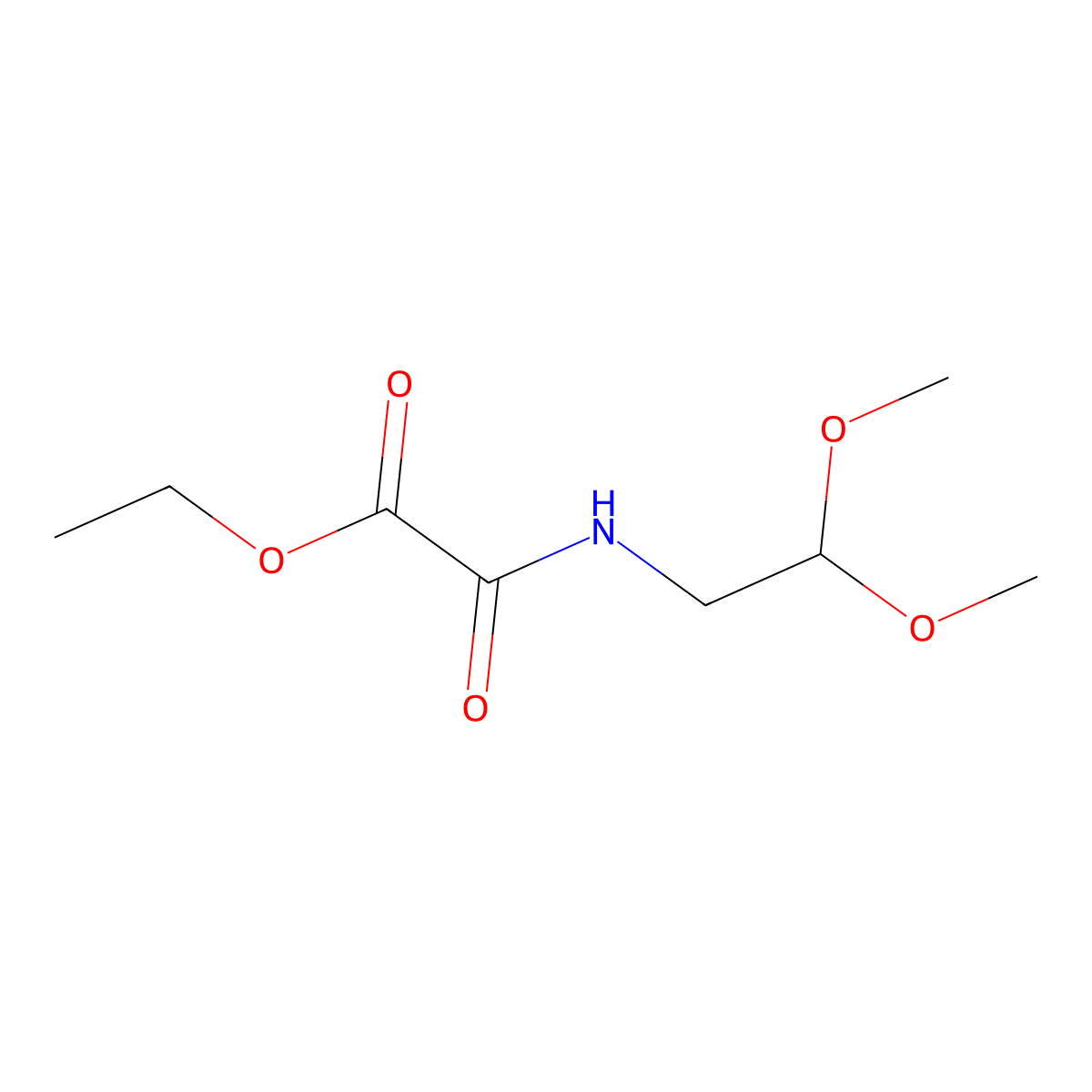 Ethyl [(2,2-dimethoxyethyl)carbamoyl]formate molecular structure, CAS 58108-40-0