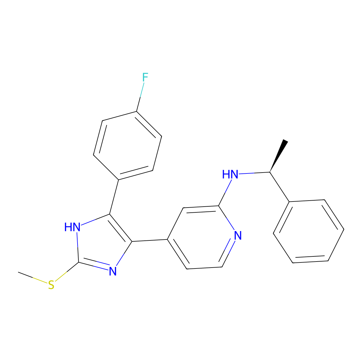 (S)-p38 MAPK Inhibitor III molecular structure, CAS 581098-48-8