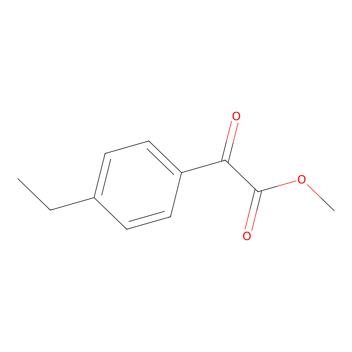 Methyl 4-ethylbenzoylformate molecular structure, CAS 581098-88-6
