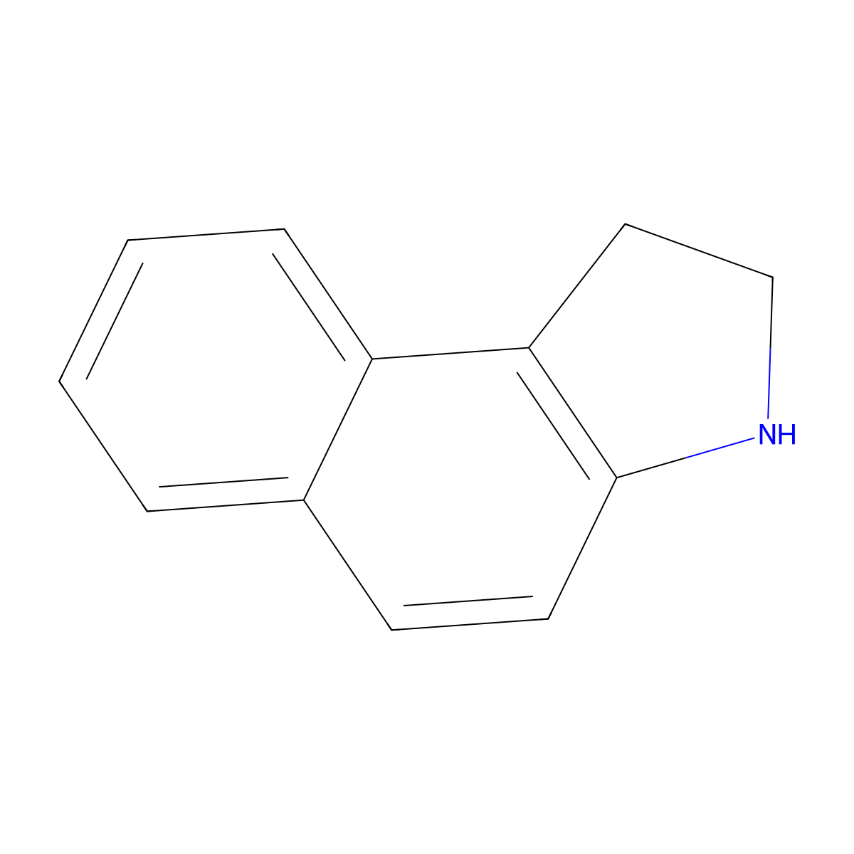 1H-Benz[e]indole, 2,3-dihydro- molecular structure, CAS 5811-00-7