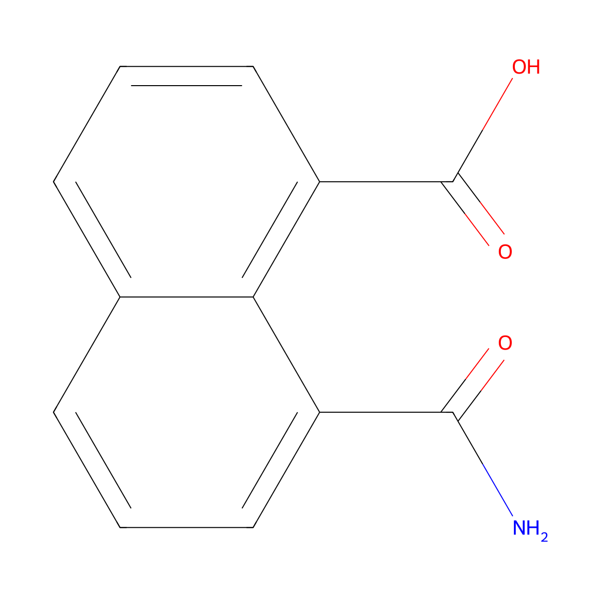 8-Carbamoylnaphthalene-1-carboxylic acid molecular structure, CAS 5811-88-1