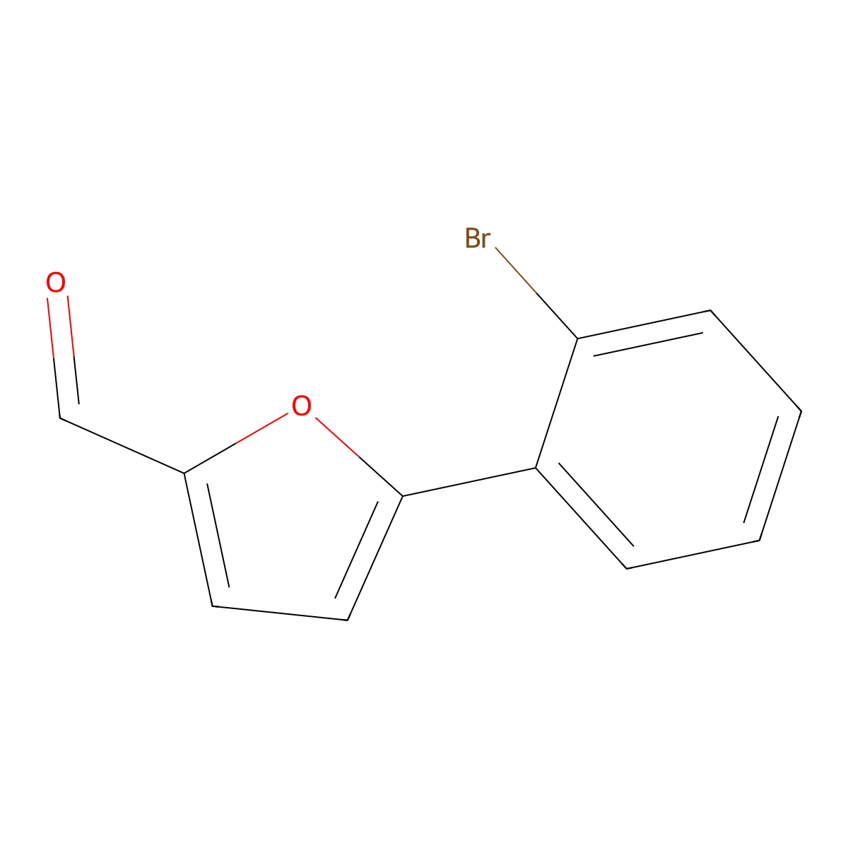5-(2-Bromophenyl)-2-furaldehyde molecular structure, CAS 58110-57-9