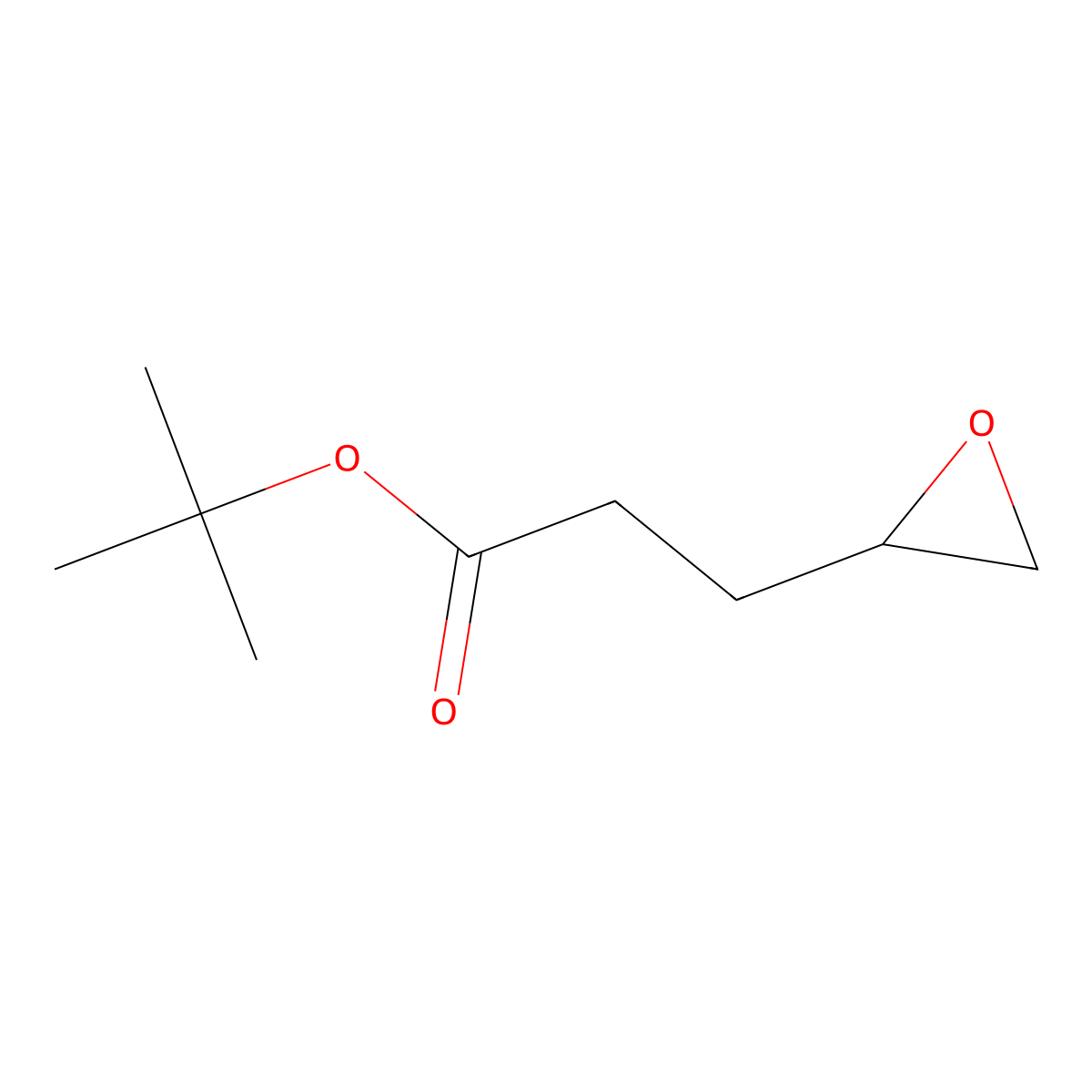 Tert-butyl 3-(oxiran-2-yl)propanoate molecular structure, CAS 58114-14-0