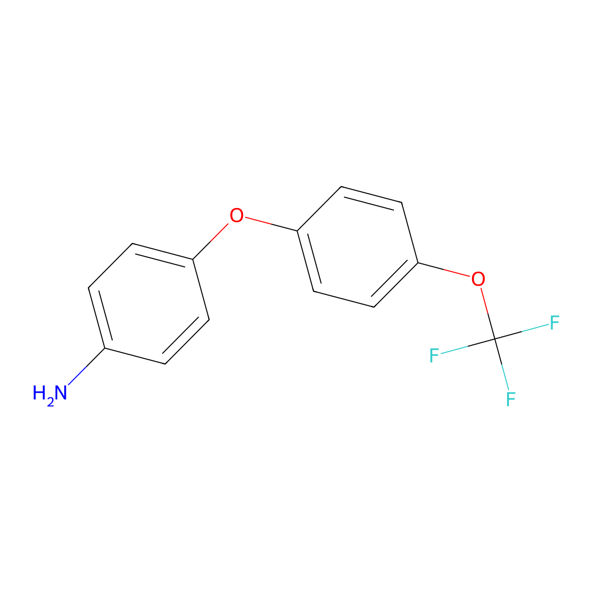 4-(4-(Trifluoromethoxy)phenoxy)aniline molecular structure, CAS 58119-51-0