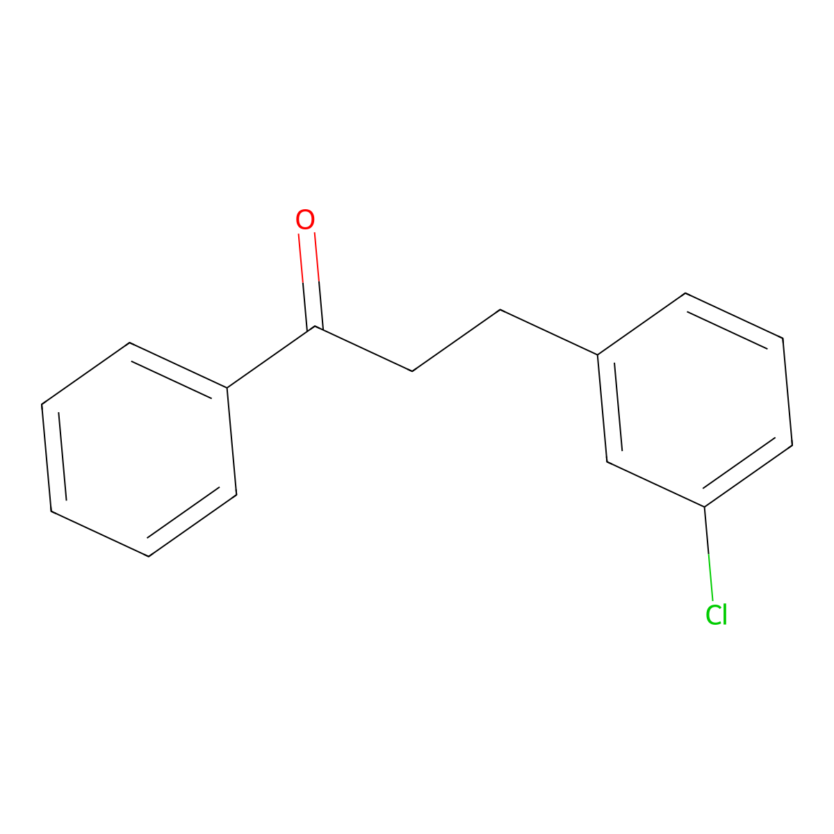 3-(3-Chlorophenyl)-1-phenylpropan-1-one molecular structure, CAS 58122-03-5