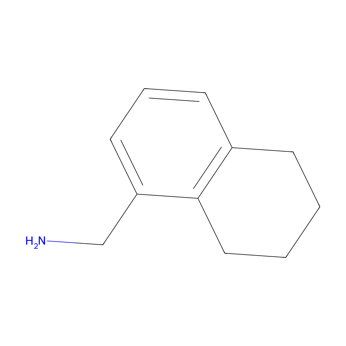 (5,6,7,8-Tetrahydronaphthalen-1-yl)methanamine molecular structure, CAS 58123-54-9
