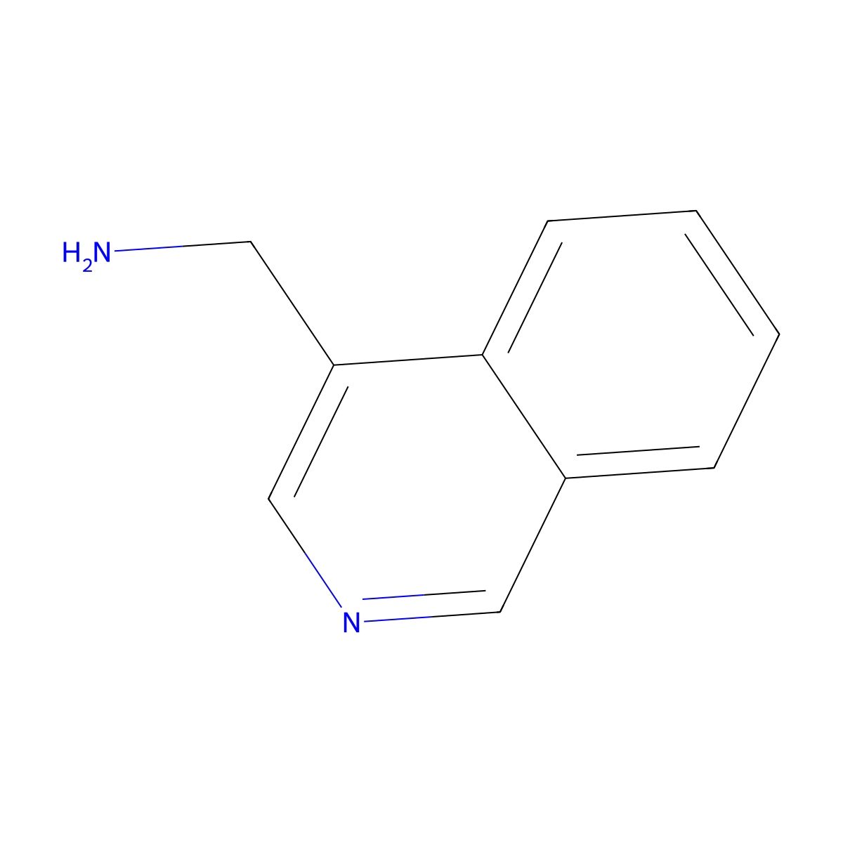 (Isoquinolin-4-yl)methanamine molecular structure, CAS 58123-56-1