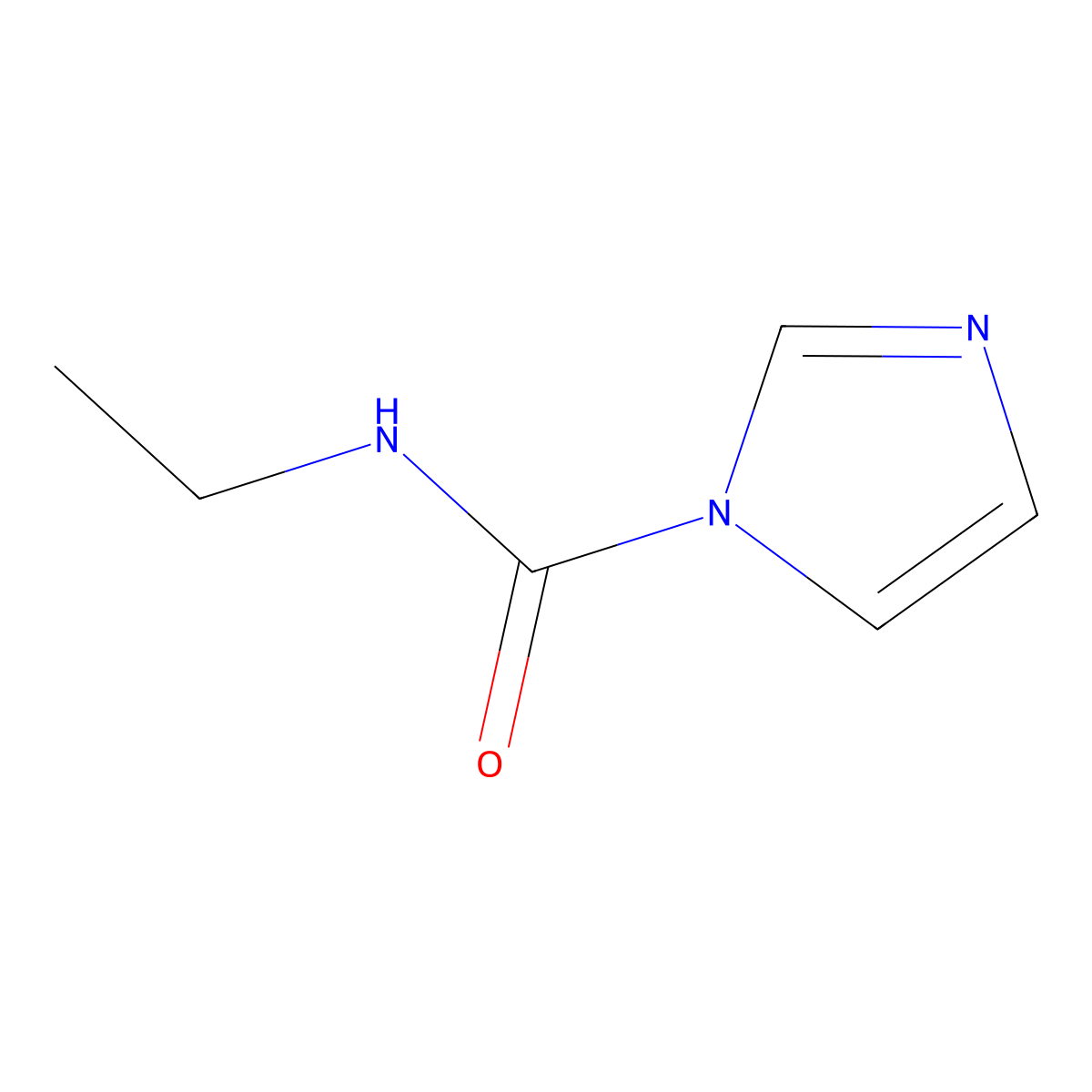 N-ethyl-1H-imidazole-1-carboxamide molecular structure, CAS 58124-84-8