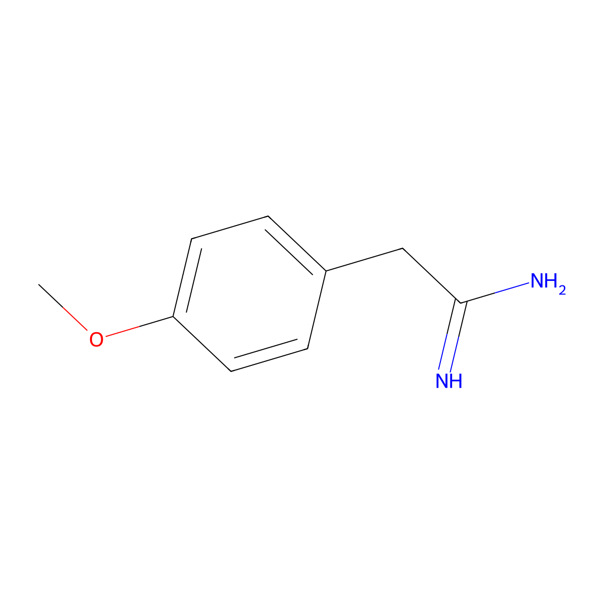 2-(4-Methoxyphenyl)ethanimidamide molecular structure, CAS 58125-01-2