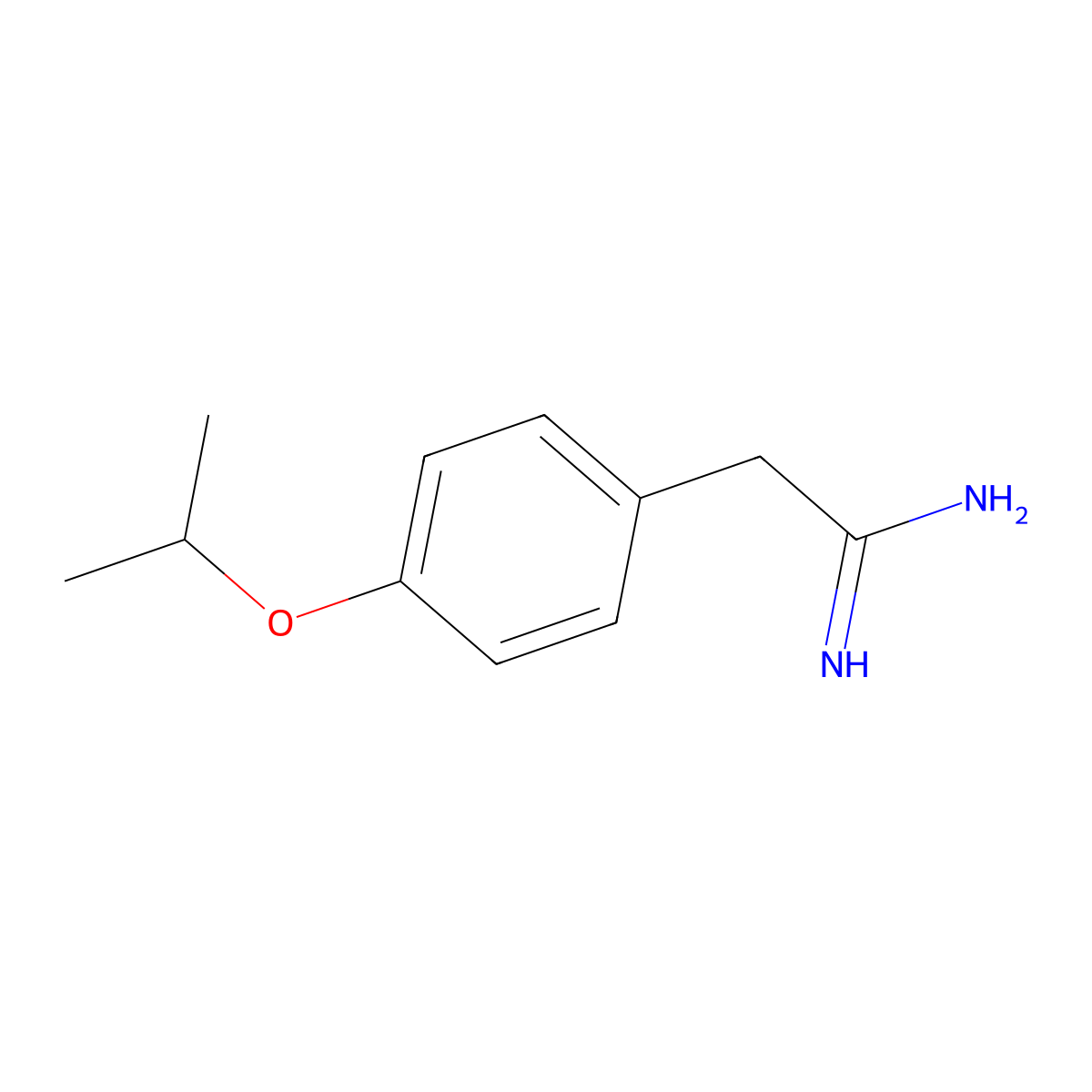 2-(4-Isopropoxyphenyl)acetimidamide molecular structure, CAS 58125-04-5
