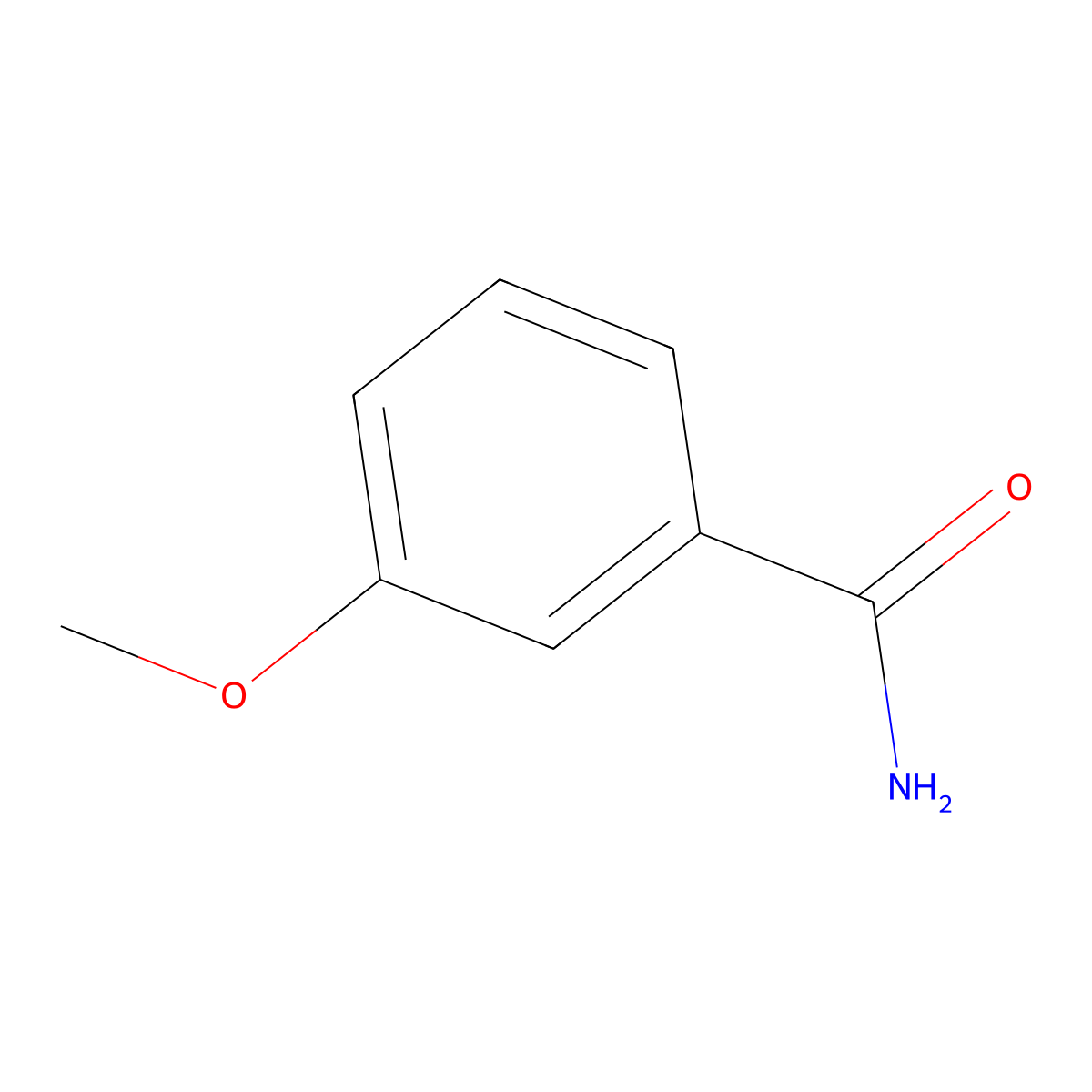 3-Methoxybenzamide molecular structure, CAS 5813-86-5