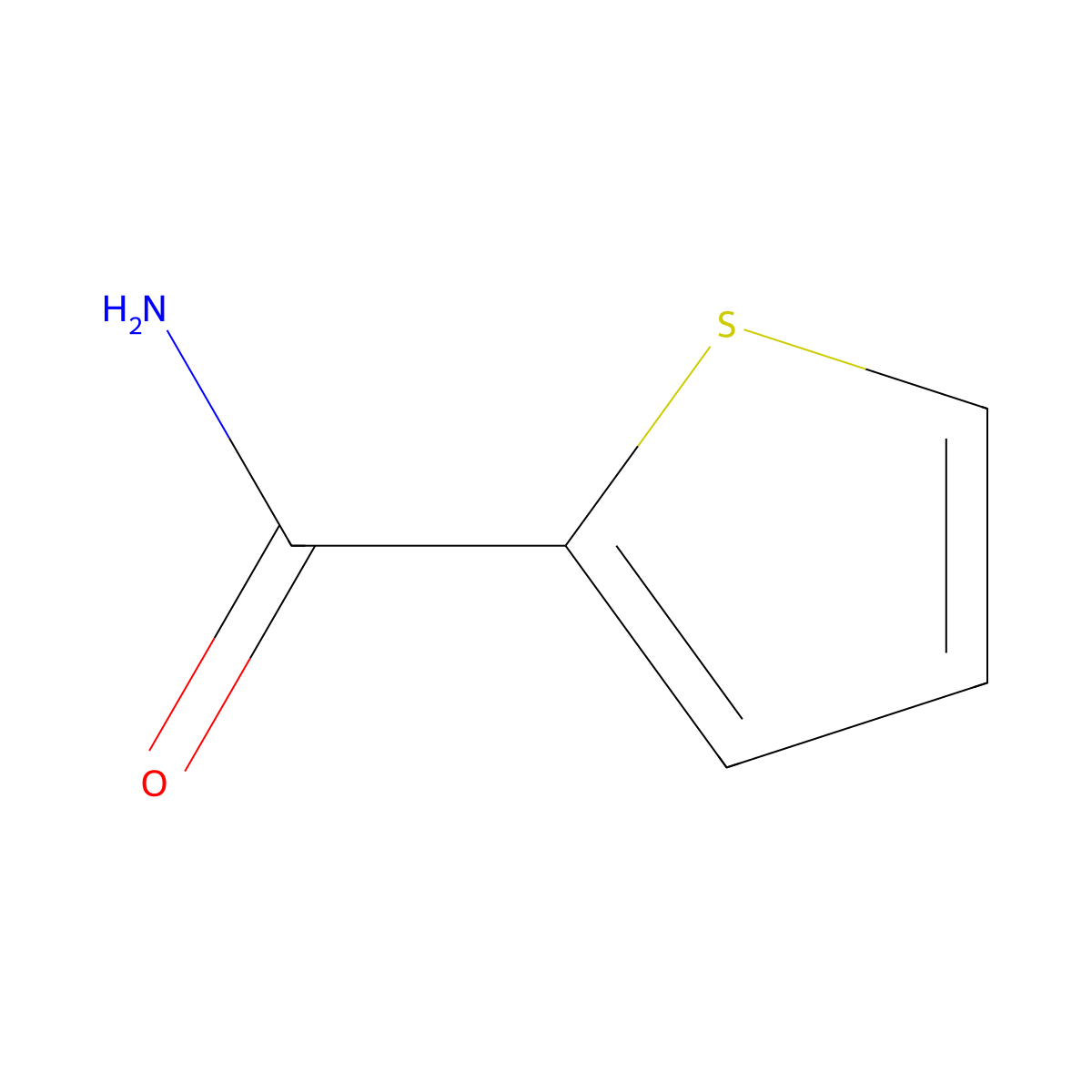 2-Thiophenecarboxamide molecular structure, CAS 5813-89-8