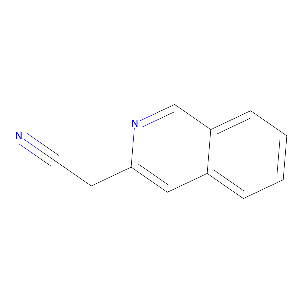 2-(Isoquinolin-3-yl)acetonitrile molecular structure, CAS 58130-44-2