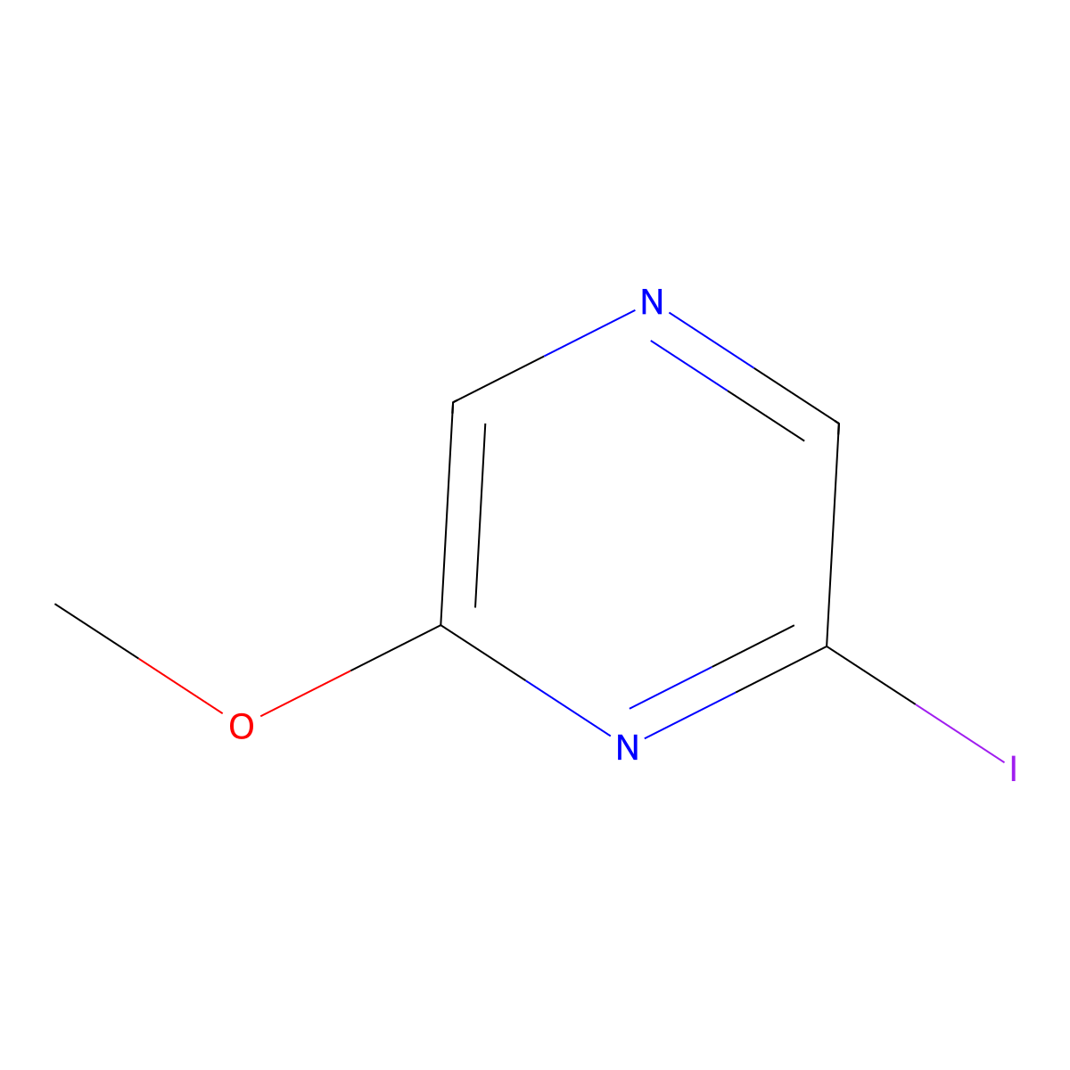 2-Iodo-6-methoxypyrazine molecular structure, CAS 58139-03-0