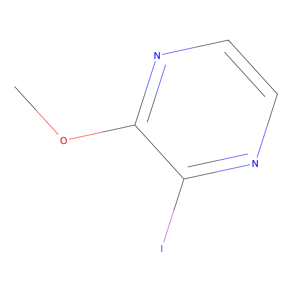 2-Iodo-3-methoxypyrazine molecular structure, CAS 58139-04-1