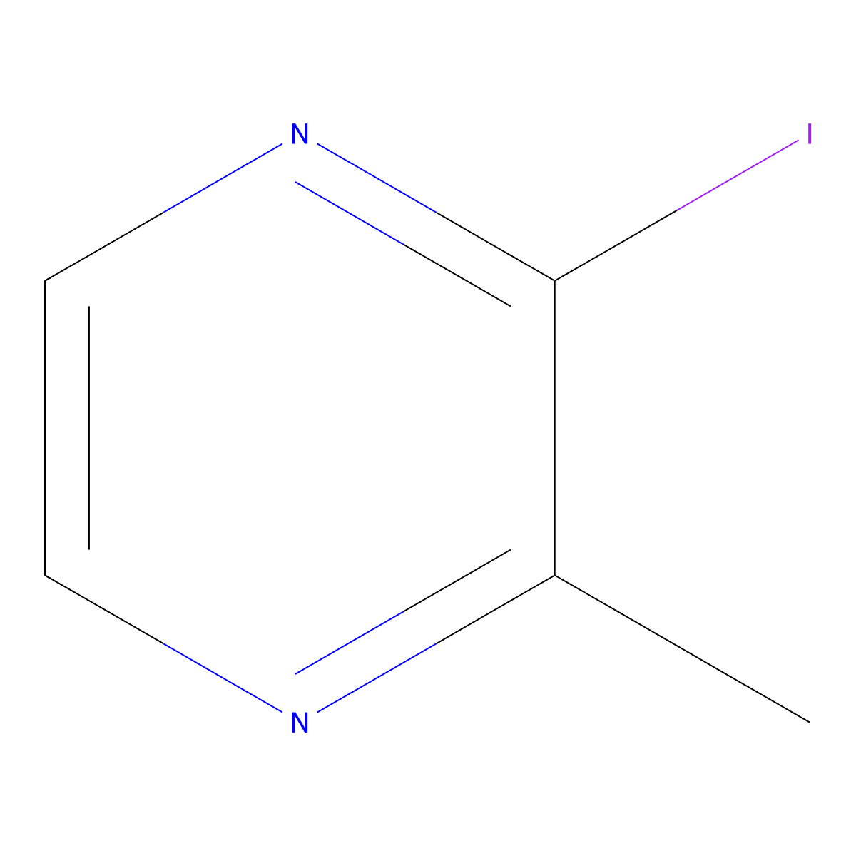 2-Iodo-3-methylpyrazine molecular structure, CAS 58139-08-5