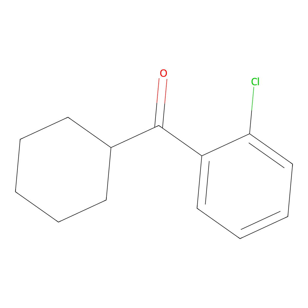 (2-Chlorophenyl)(cyclohexyl)methanone molecular structure, CAS 58139-10-9