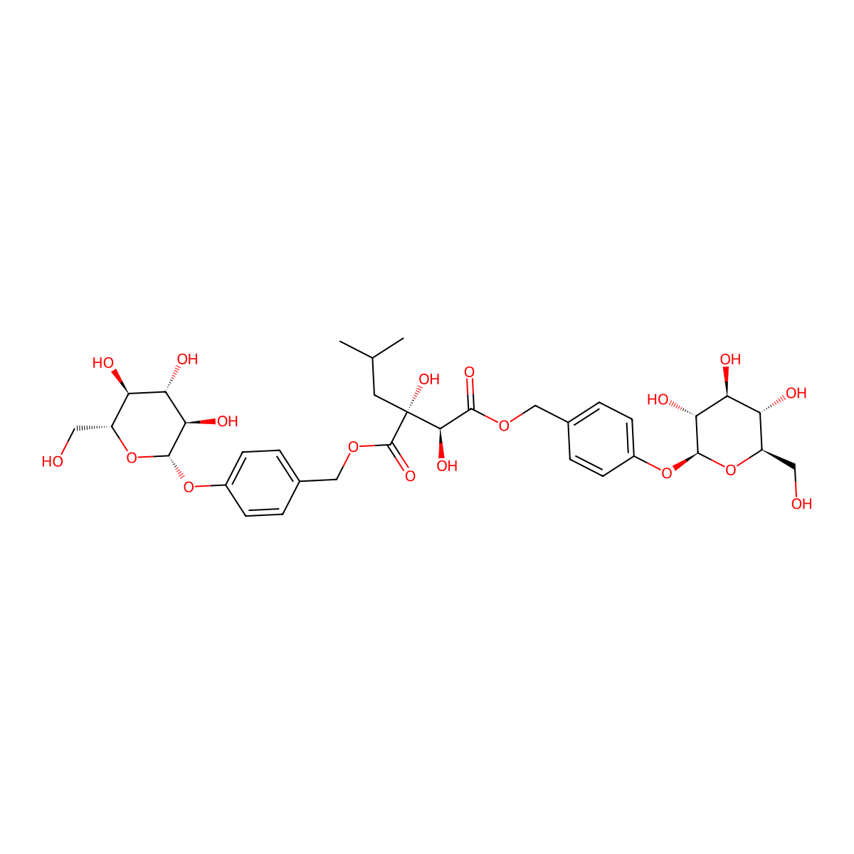 Loroglossin molecular structure, CAS 58139-22-3