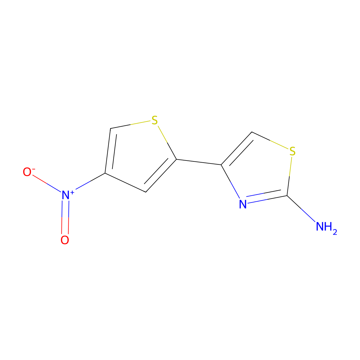 4-(4-Nitrothiophen-2-yl)thiazol-2-amine molecular structure, CAS 58139-51-8