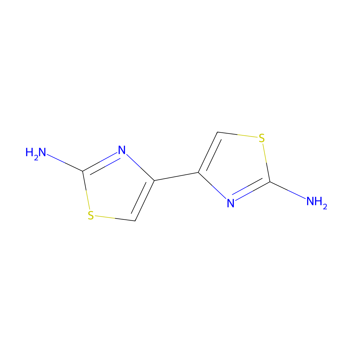 2,2'-Diamino-4,4'-Bithiazole molecular structure, CAS 58139-59-6