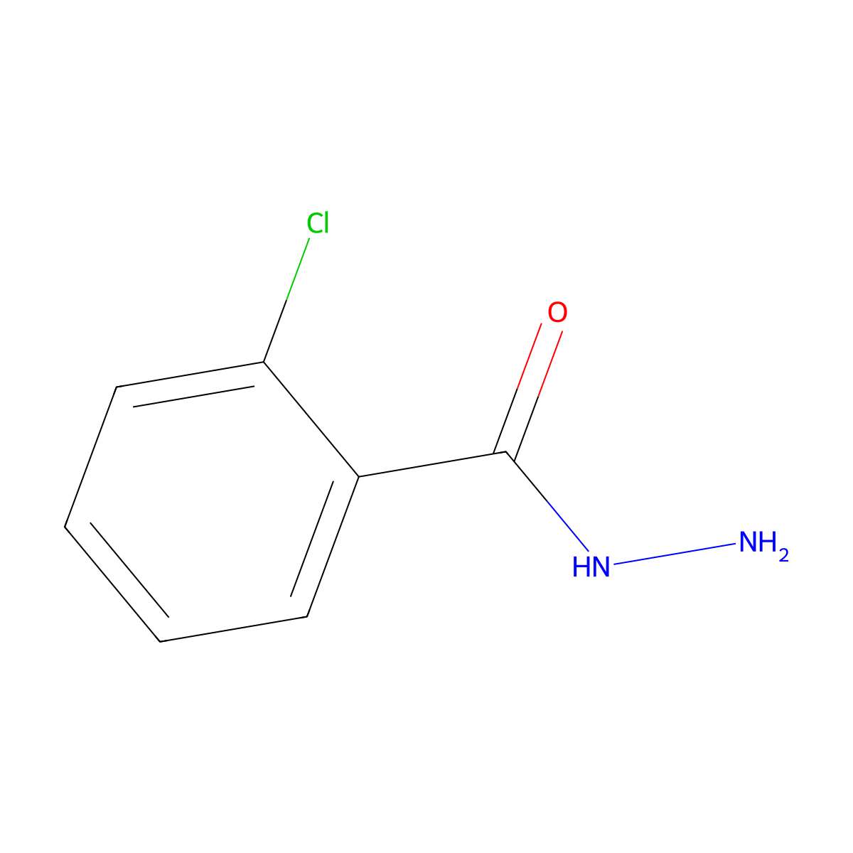2-Chlorobenzohydrazide molecular structure, CAS 5814-05-1