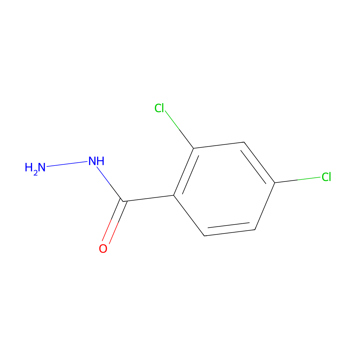 2,4-Dichlorobenzohydrazide molecular structure, CAS 5814-06-2