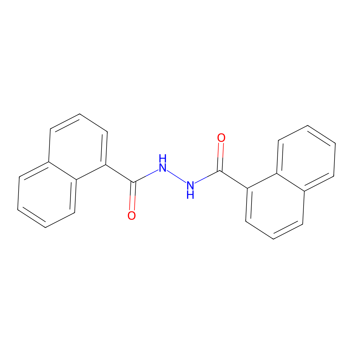 N'-(naphthalen-1-ylcarbonyl)naphthalene-1-carbohydrazide molecular structure, CAS 5814-09-5