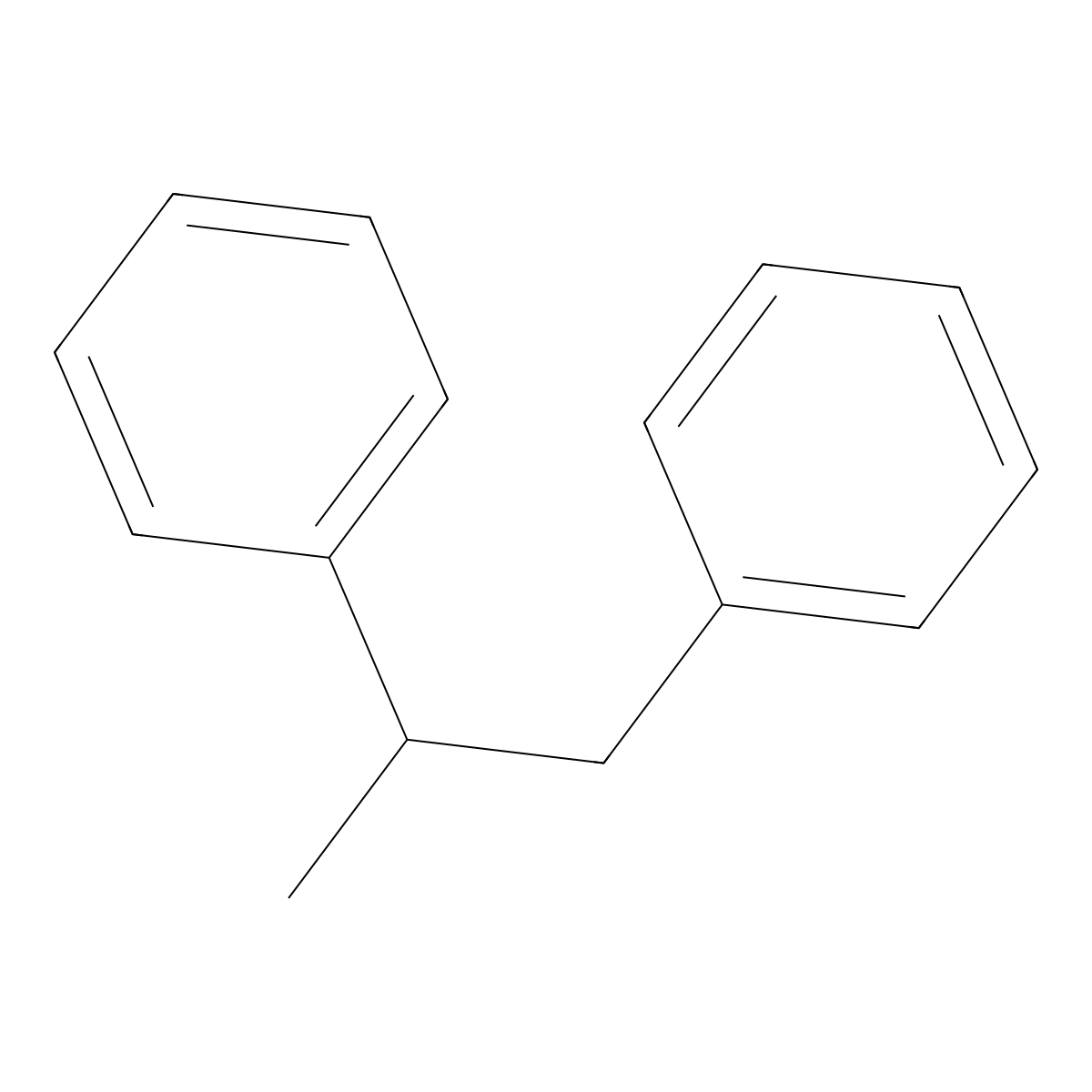 1,2-Diphenylpropane molecular structure, CAS 5814-85-7