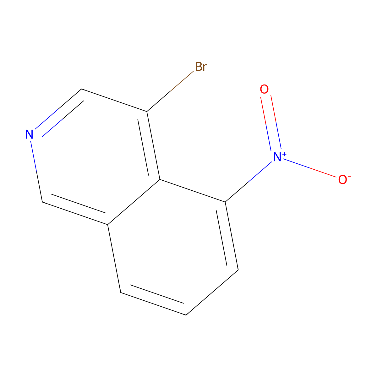4-Bromo-5-nitroisoquinoline molecular structure, CAS 58142-46-4
