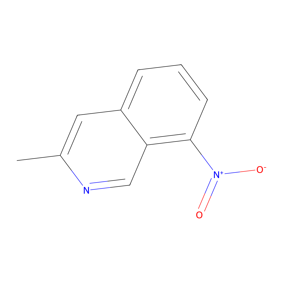 3-Methyl-8-nitroisoquinoline molecular structure, CAS 58142-47-5