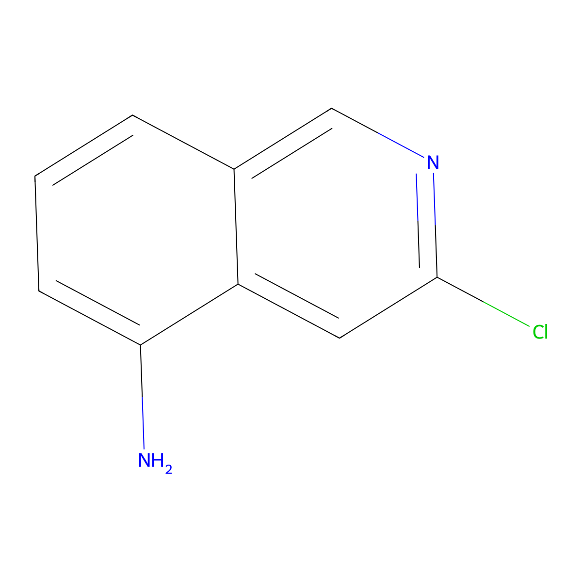 3-Chloroisoquinolin-5-amine molecular structure, CAS 58142-49-7