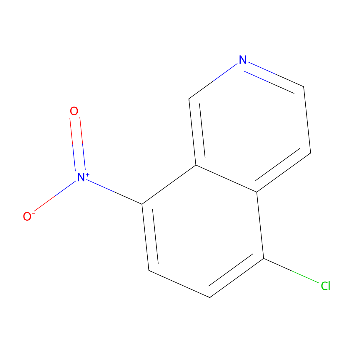 5-Chloro-8-nitroisoquinoline molecular structure, CAS 58142-95-3