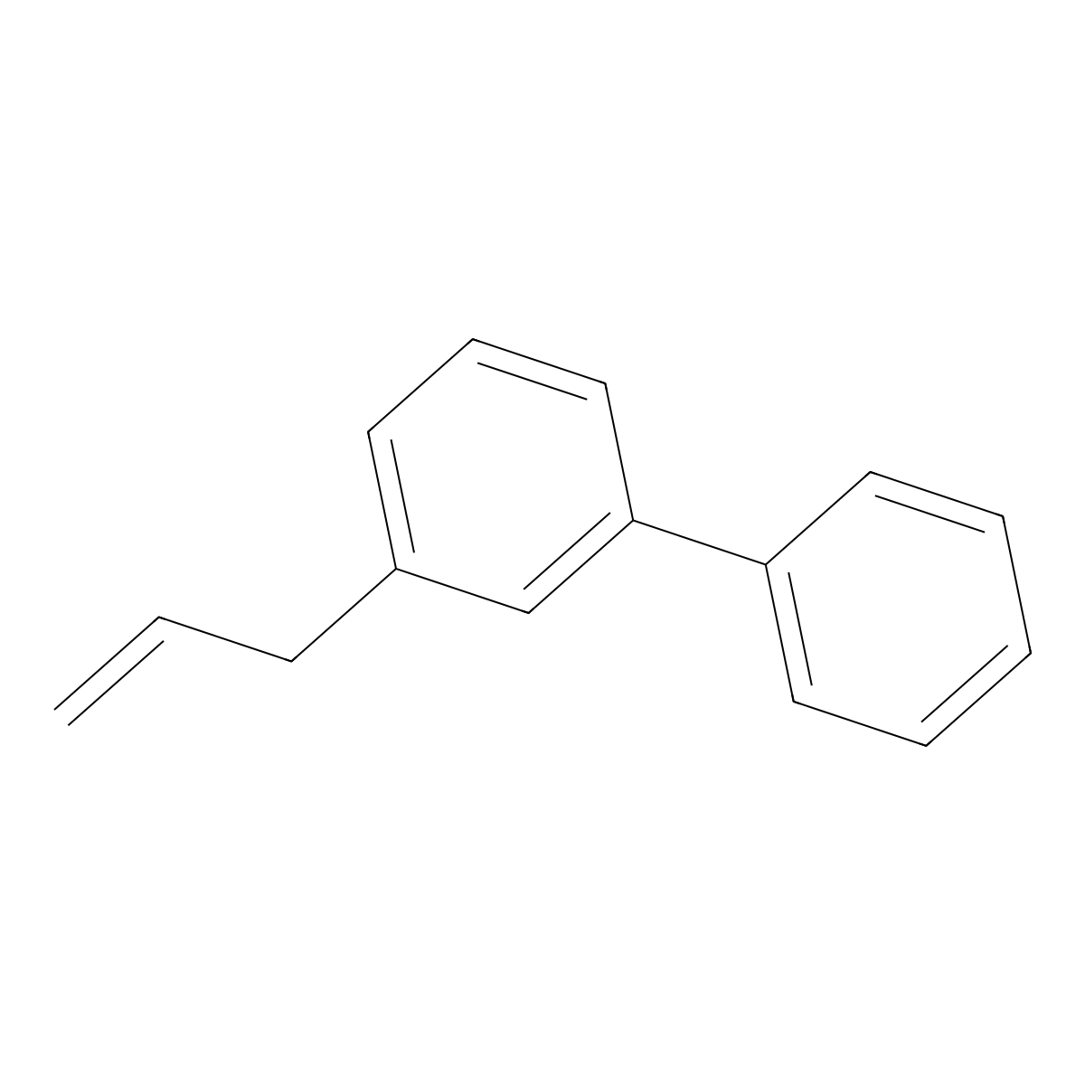 3-Allyl-1,1'-biphenyl molecular structure, CAS 58144-28-8