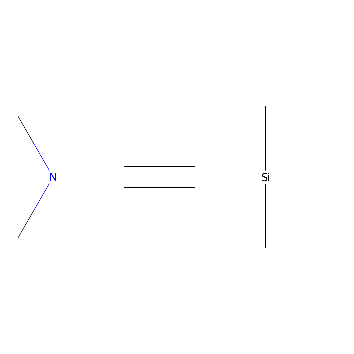 Dimethyl[2-(trimethylsilyl)ethynyl]amine molecular structure, CAS 58144-94-8