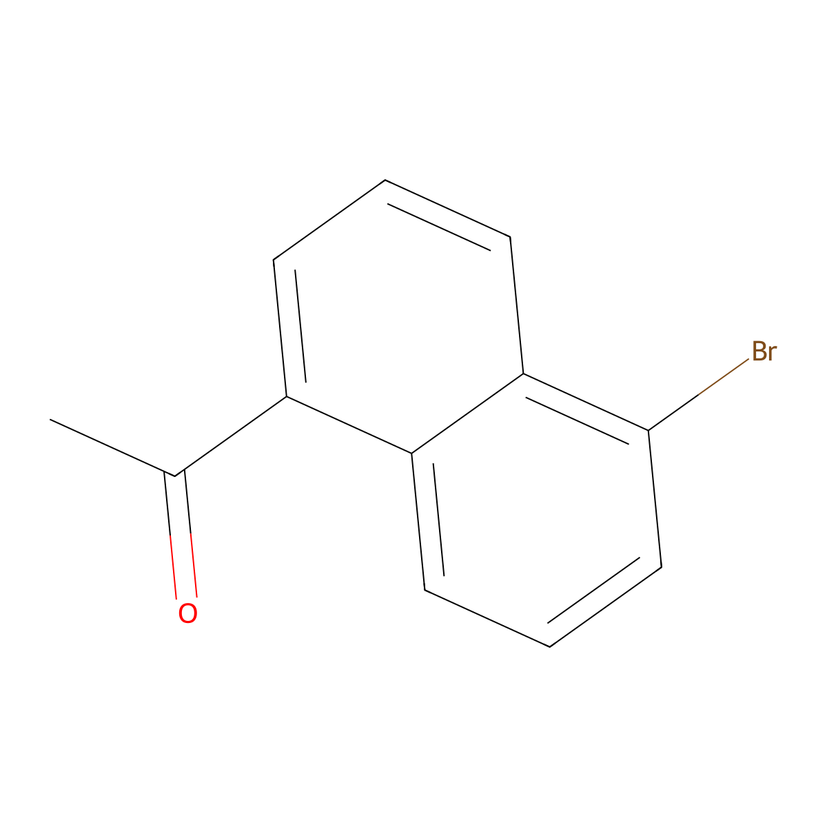 1-(5-Bromonaphthalen-1-yl)ethanone molecular structure, CAS 58149-87-4