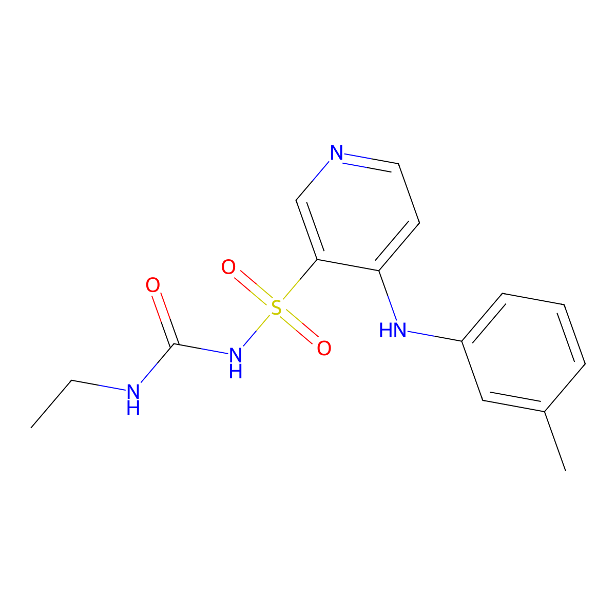 Desisopropyl ethyl torsemide molecular structure, CAS 58155-35-4