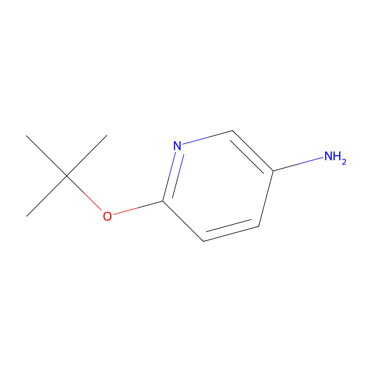 6-(tert-Butoxy)pyridin-3-amine molecular structure, CAS 58155-80-9