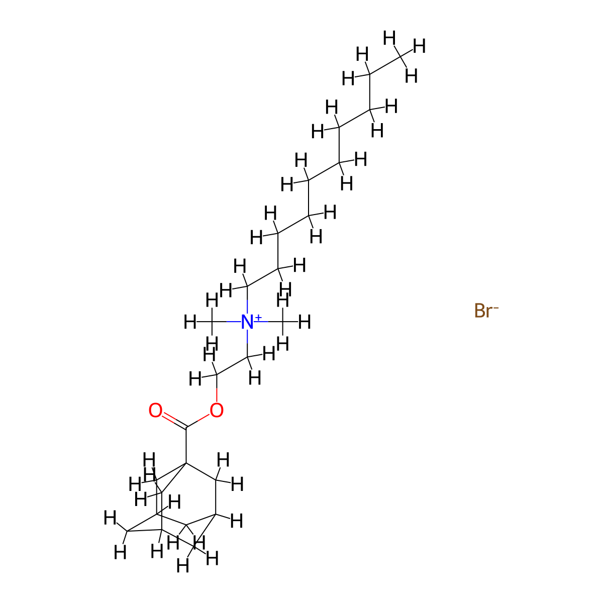 Amantanium Bromide molecular structure, CAS 58158-77-3