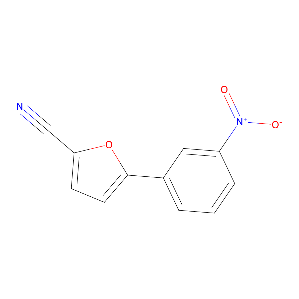 5-(3-Nitrophenyl)furan-2-carbonitrile molecular structure, CAS 58158-94-4